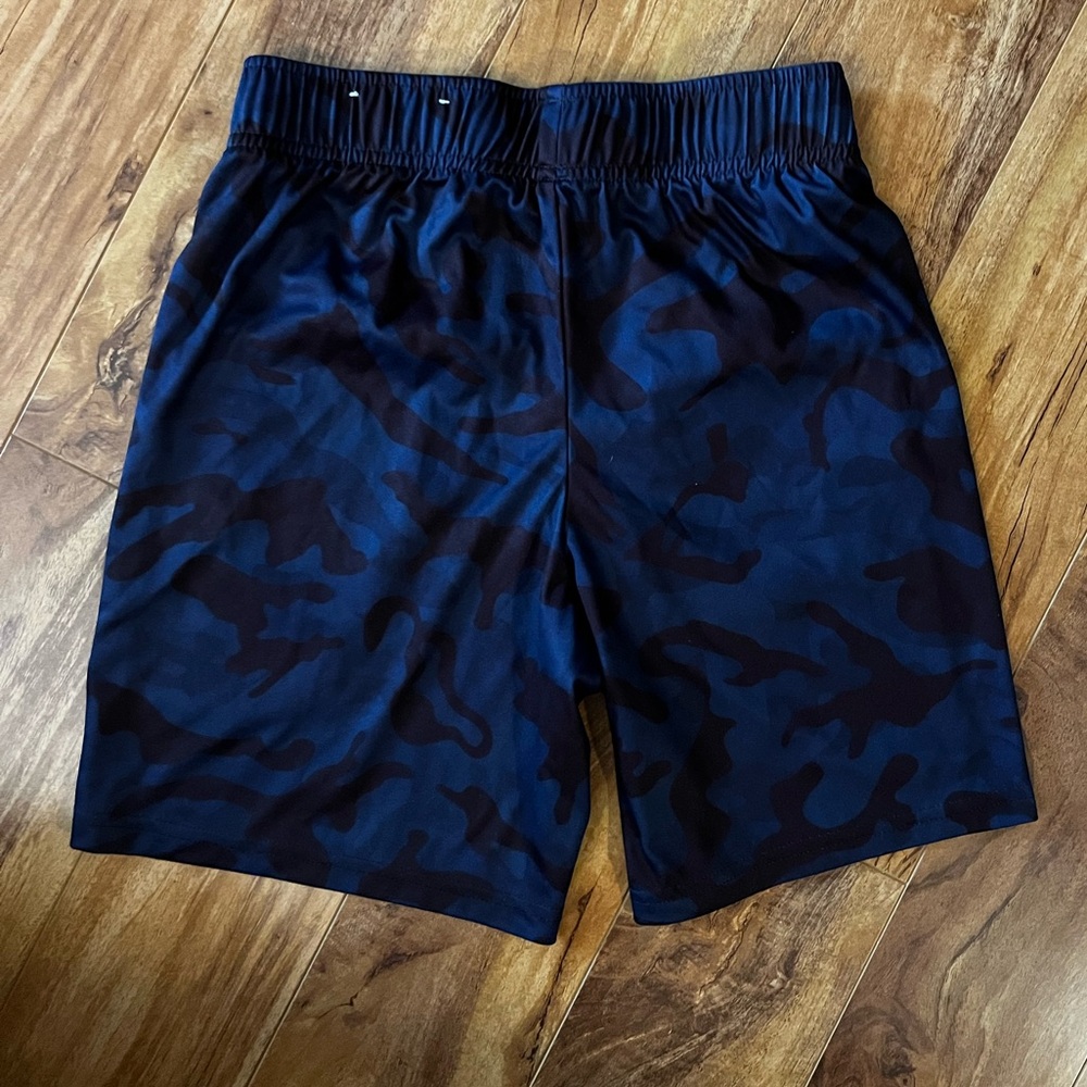 Boys Camouflage Shorts - Blue/Black